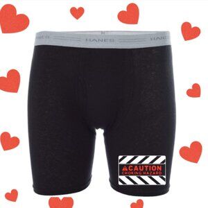 Personalized Men’s Underwear – Funny 'Caution Choking Hazard …